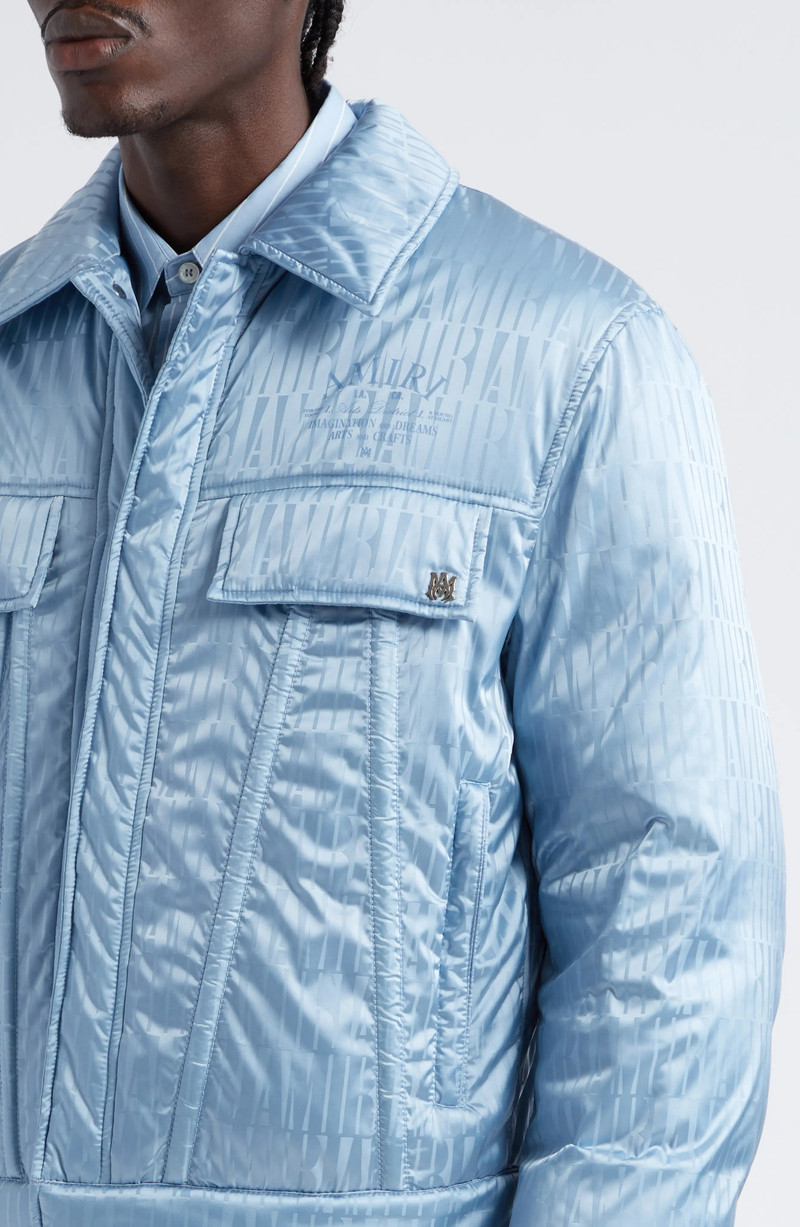 Monogram Jacquard Padded Trucker Jacket 4