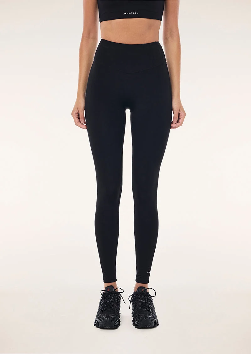 SIGNATURE POCKET FULL LENGTH LEGGING IN BLACK - 1