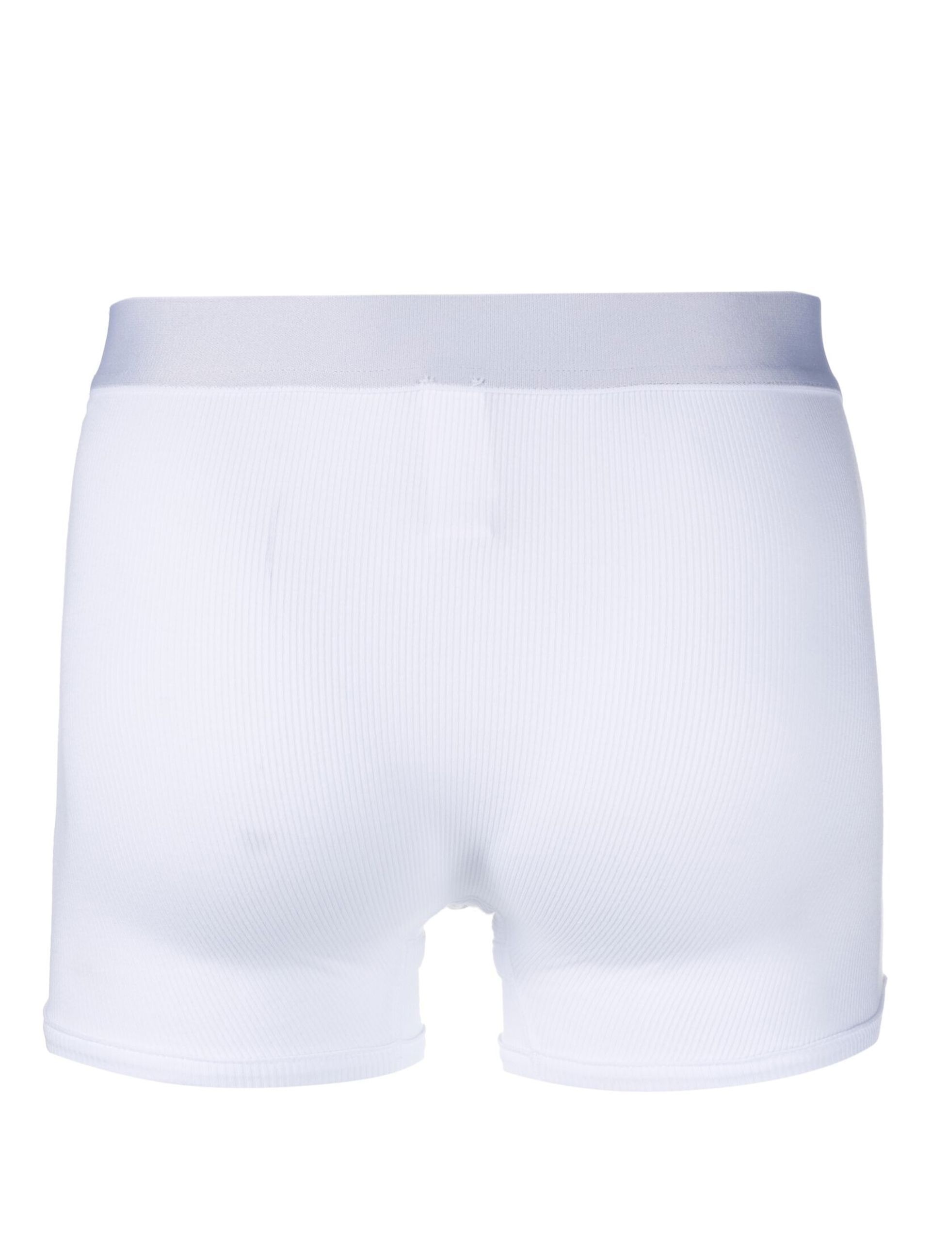 white logo waistband boxer briefs set - 3