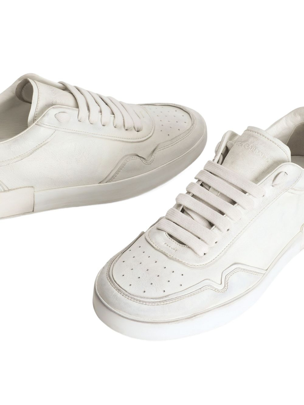 Portofino leather lace-up trainers - 3