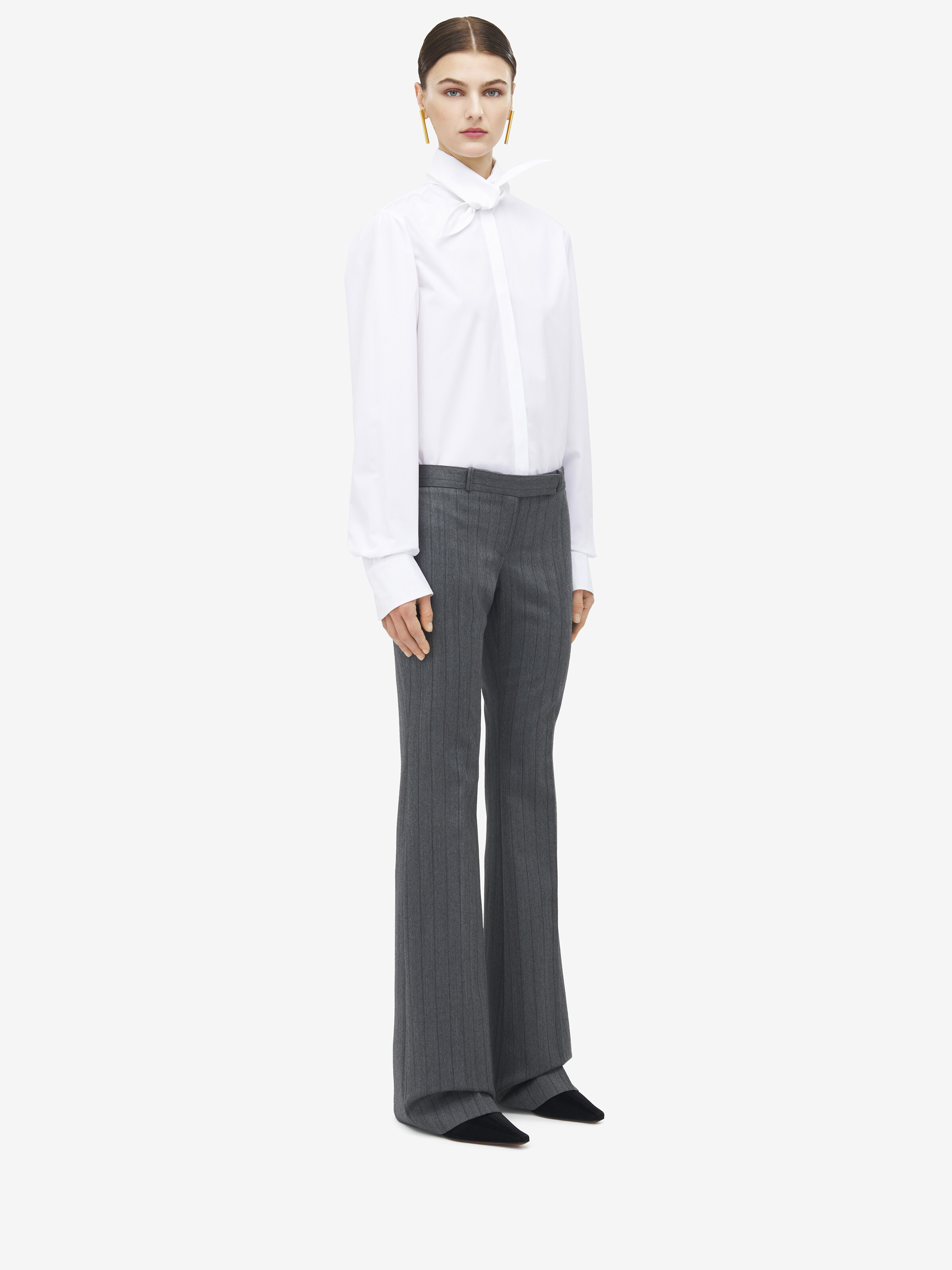 Herringbone Bumster Trousers - 3