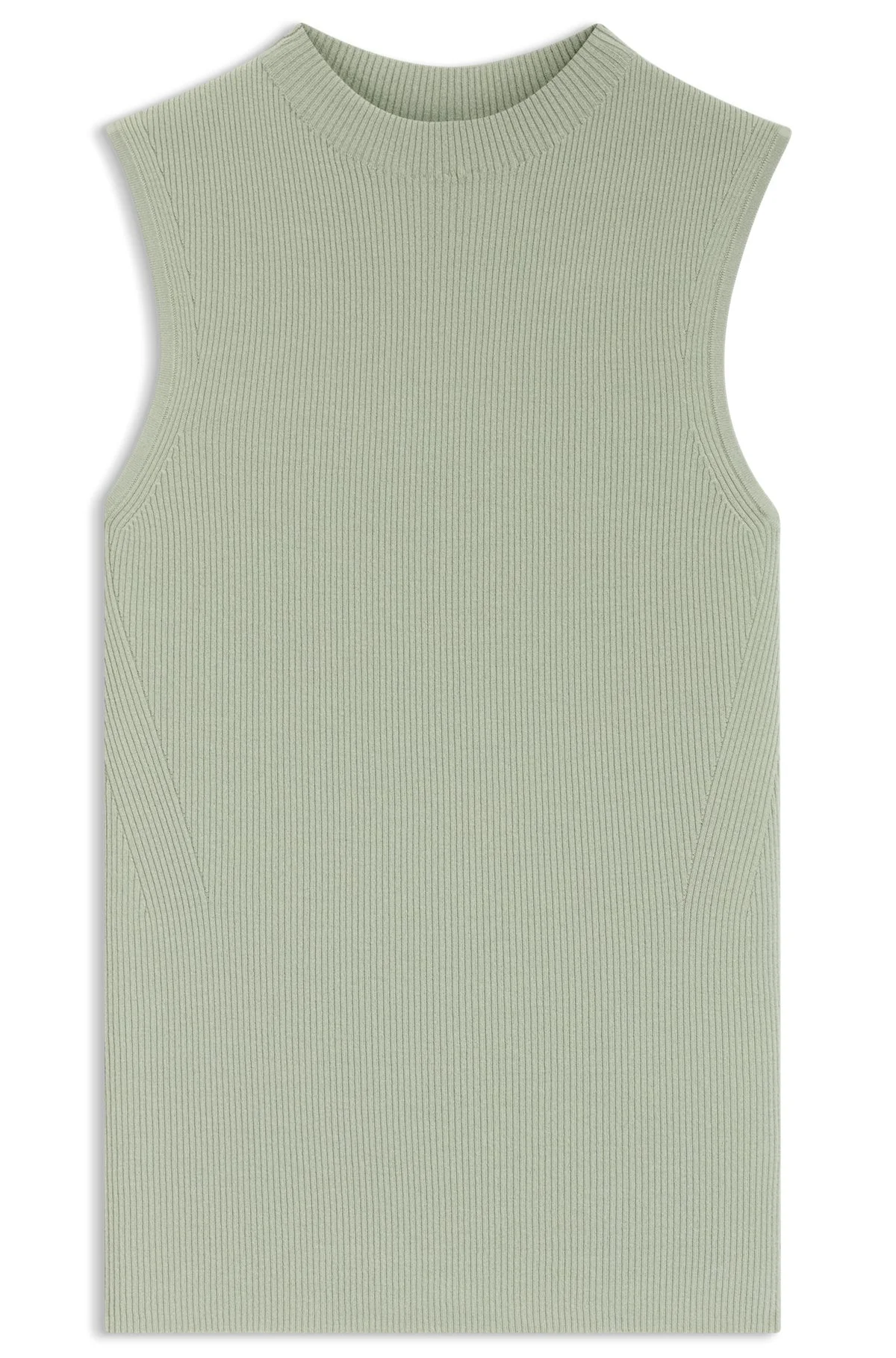RIBBED TOP WITH MOCK NECKLINE - 1