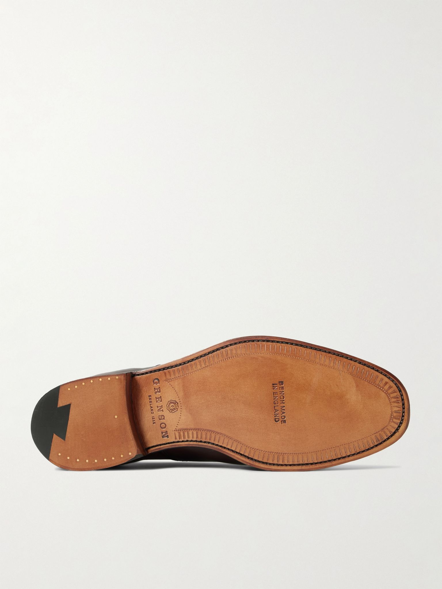 Cambridge Handpainted Leather Oxford Shoes Dark brown - 3