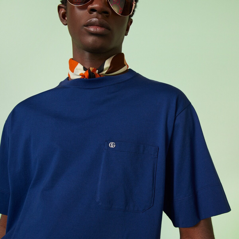 Cotton jersey T-shirt with Double G 3