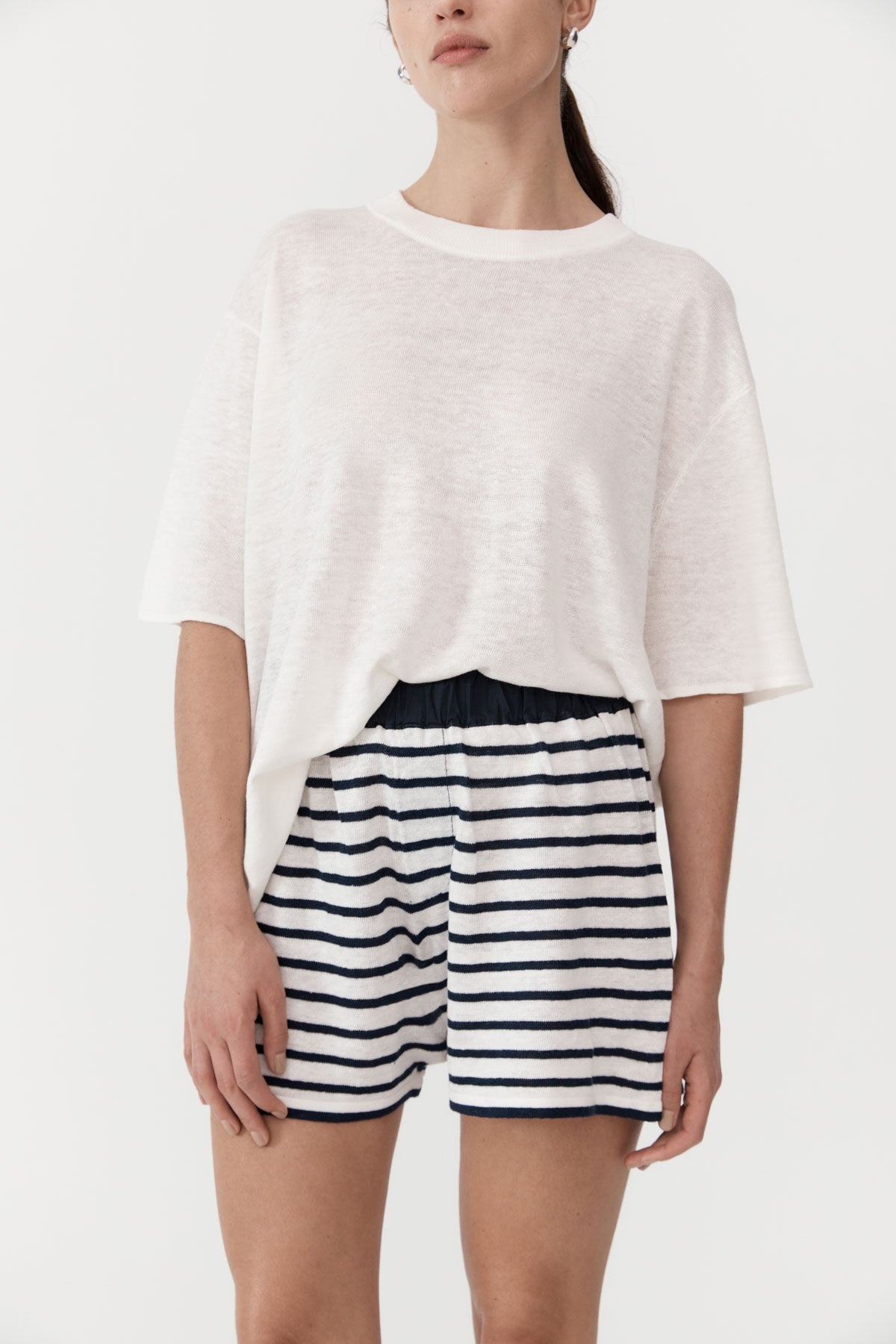 Copain Knit Shorts - Brenton Stripe - 6