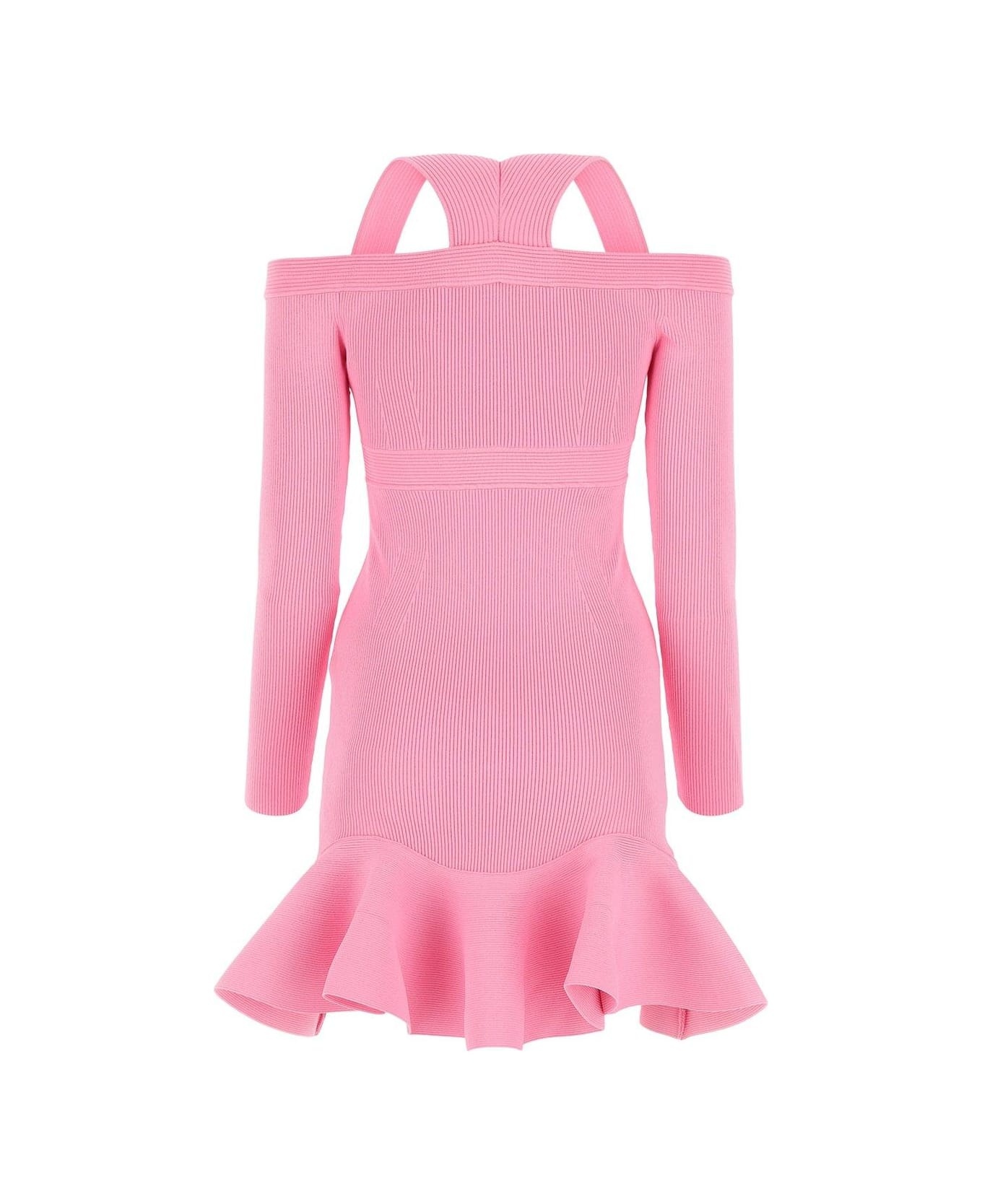 Ruffle Detailed Flared Mini Dress - 2