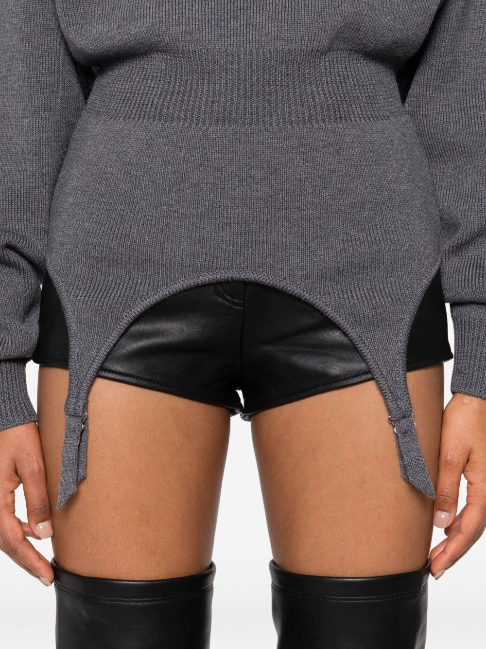 mock-neck long-sleeve pullover - 5