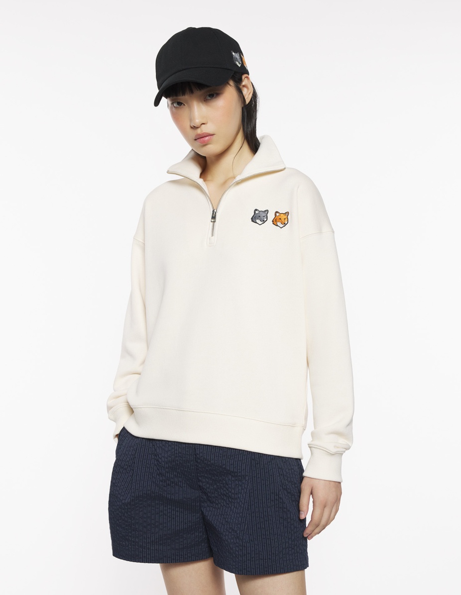 DOUBLE BOLD FOX HEAD HALF ZIP COMFORT SWEATSHIRT - 3