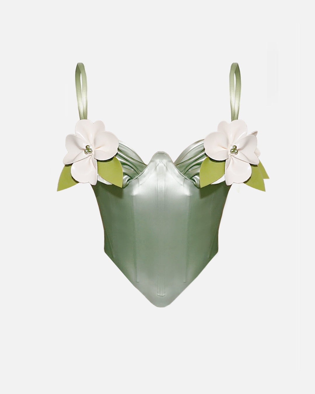 MIAMI LATEX CORSET DOLLAR BILL GREEN - 1