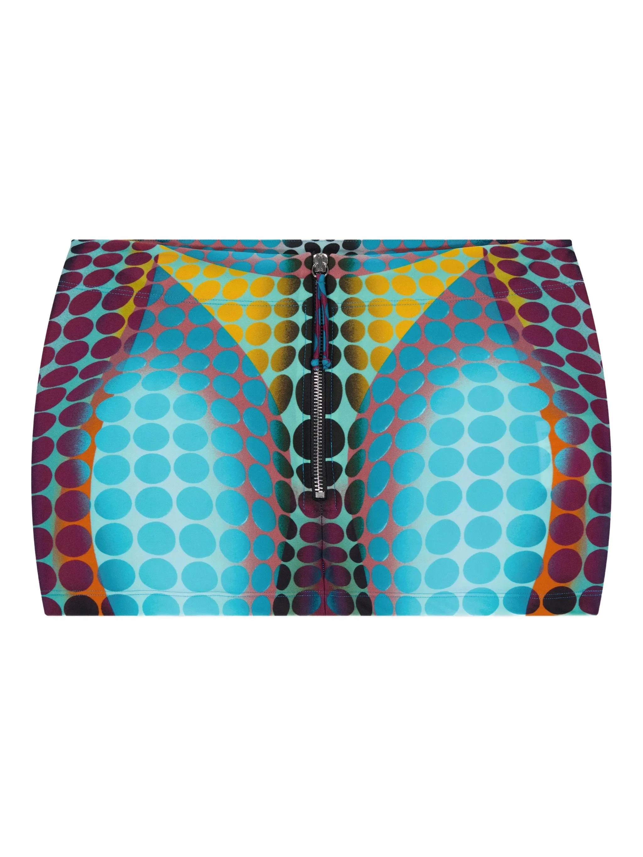 Jean Paul Gaultier Zip-up Dots-print Mini Skirt - 1
