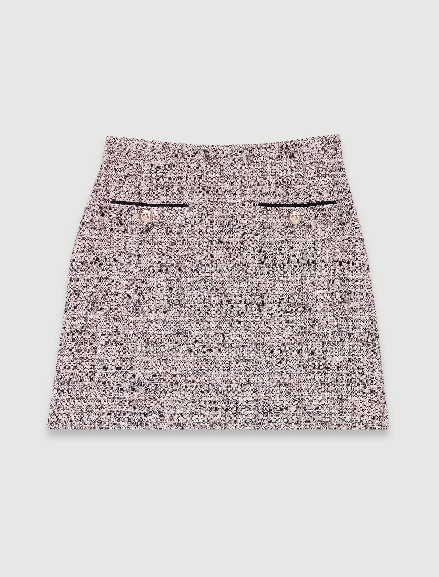 Short tweed skirt - 1