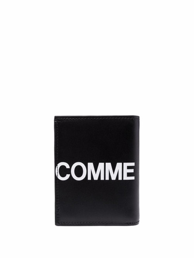 Comme Des Garçons Huge  Logo Mini bi-fold leather wallet outlook