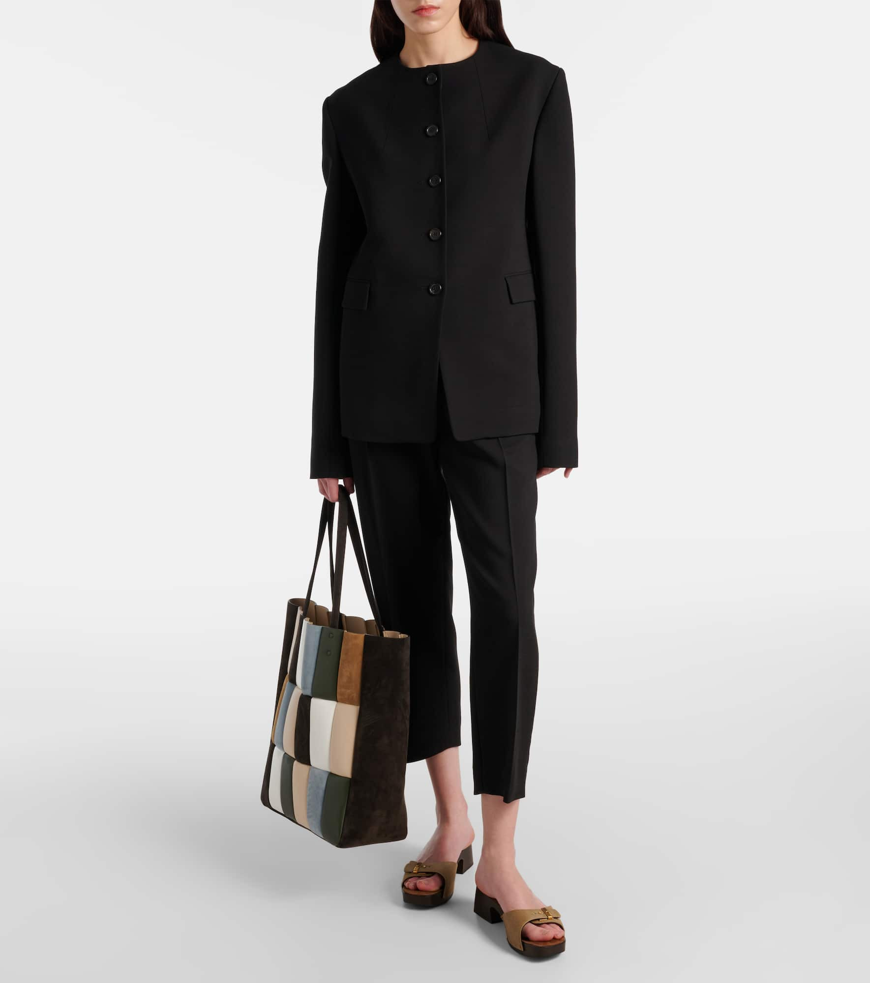 Zoe Large patchwork leather tote bag - 5
