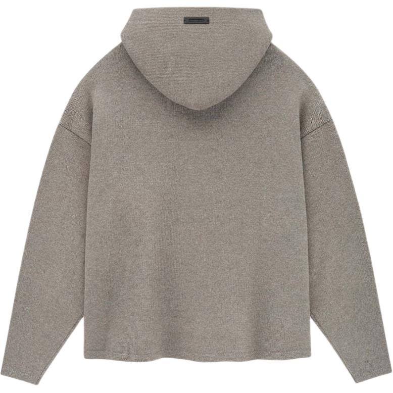 Fear of God Essentials SS24 Knit Hoodie 'Heather Grey' 192SU244411F - 2