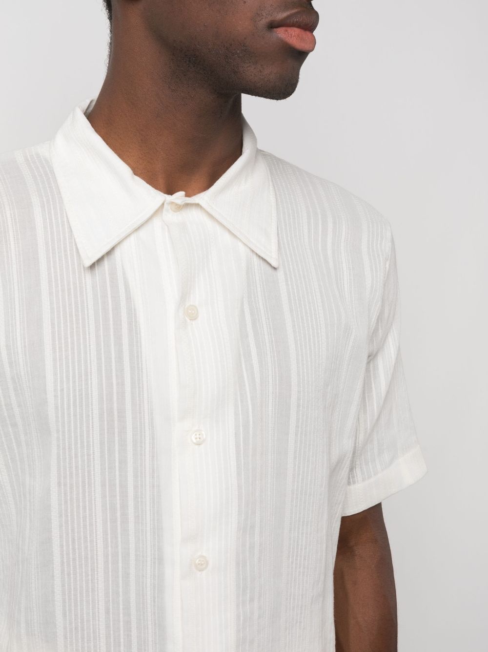 pintuck cotton shirt - 5