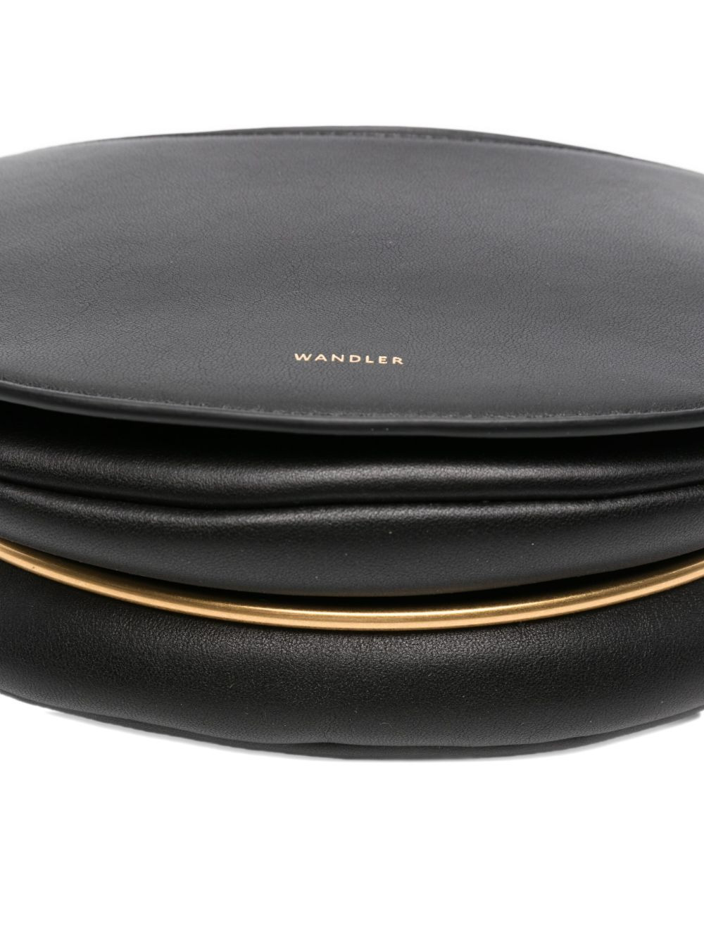 Kate crescent-shaped leather shoulder bag - 4