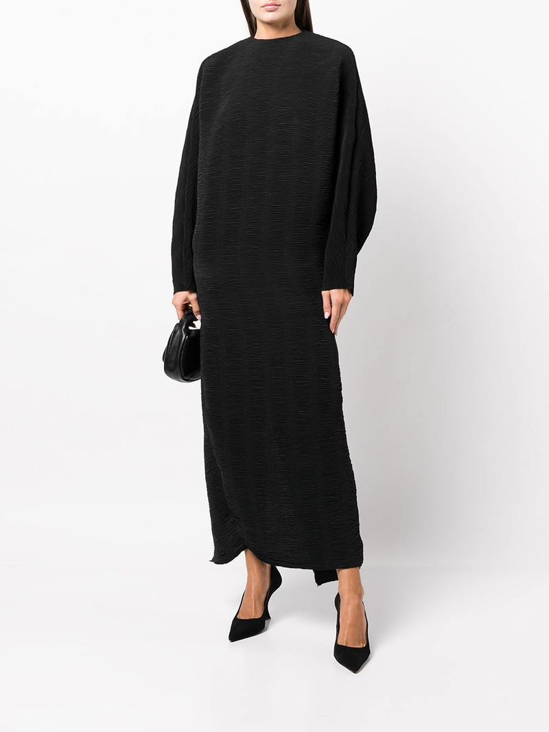 RÓHE Emerson V-back plissé-effect midi dress outlook