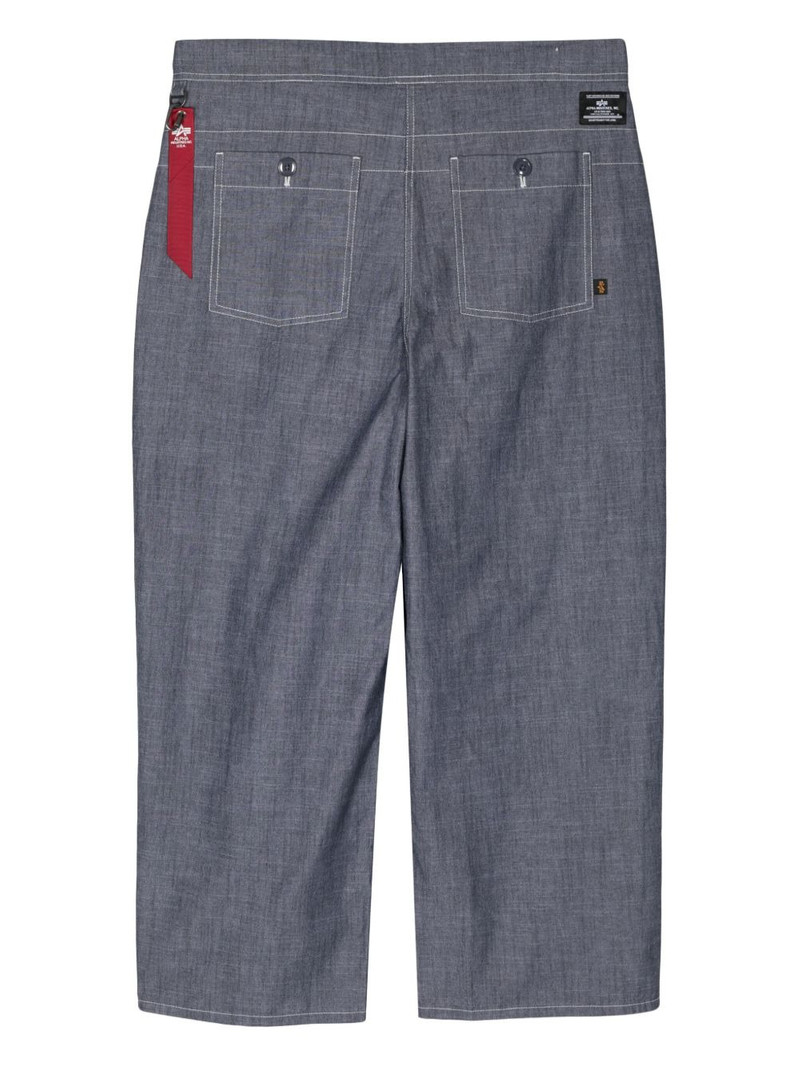ALPHA INDUSTRIES straight-leg cotton trousers outlook