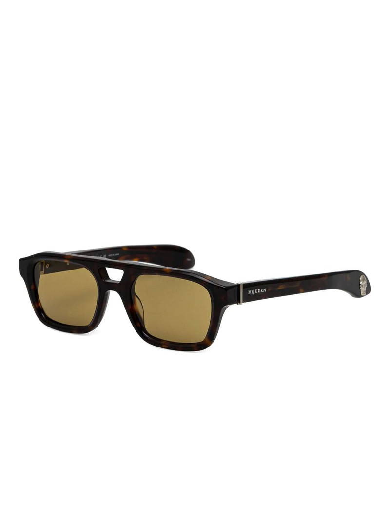 Alexander McQueen T-Bar square-frame sunglasses outlook