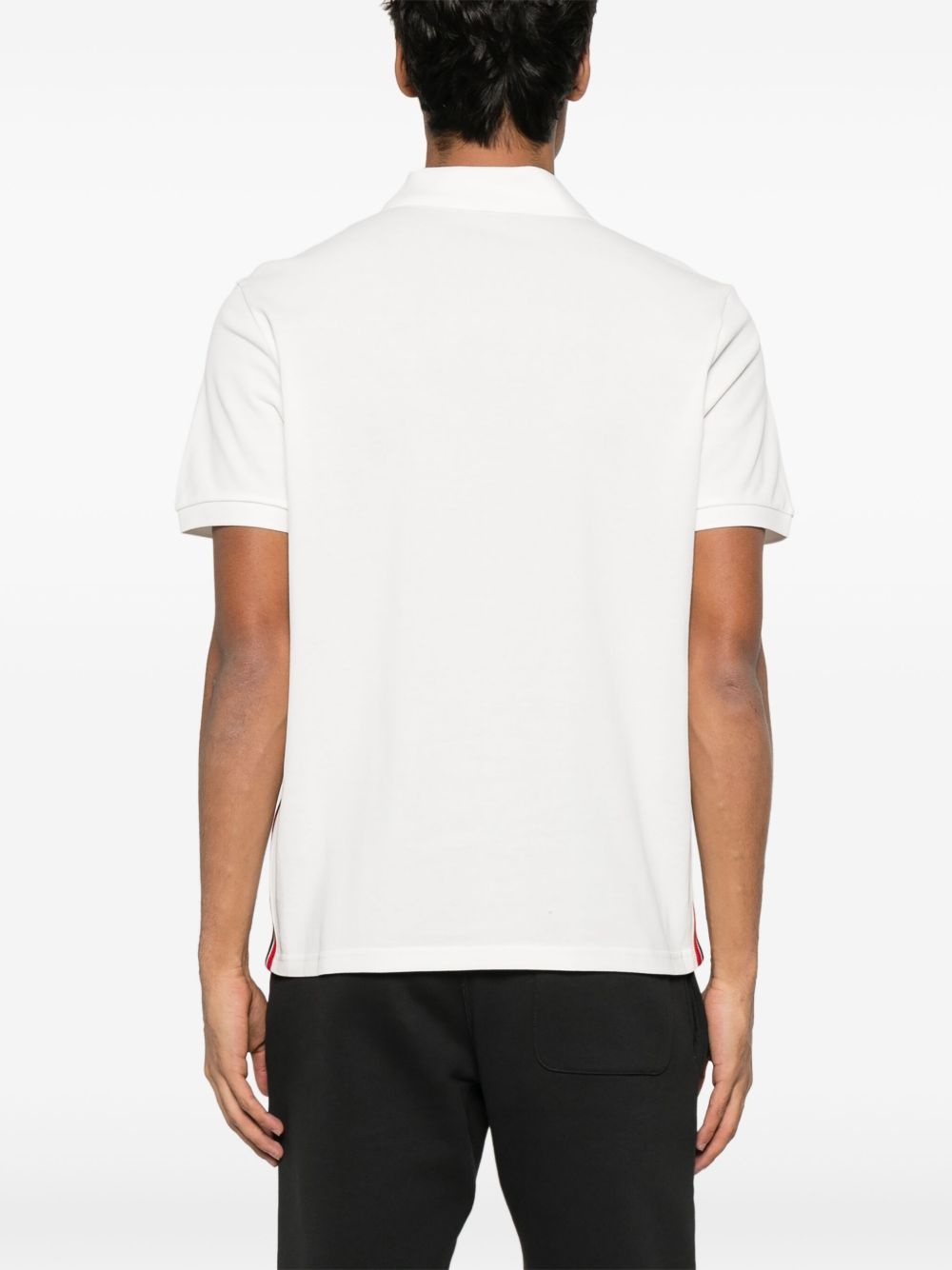 logo-patch polo shirt - 3