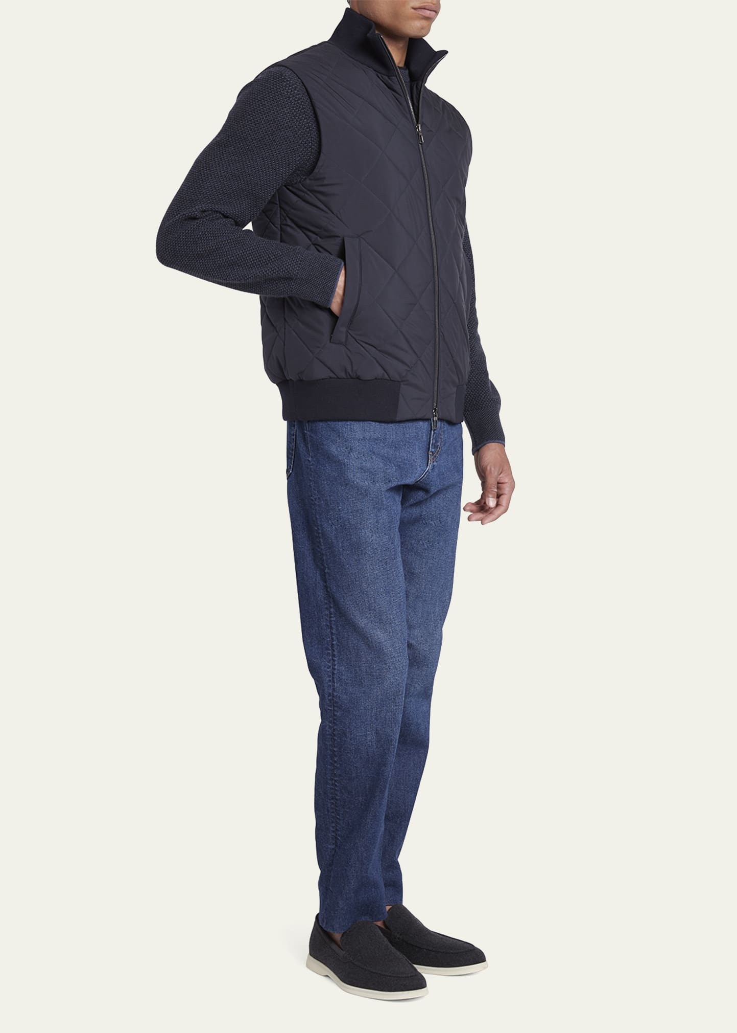 Loro Piana Men's Ampay Quilted Vest | bergdorfgoodman