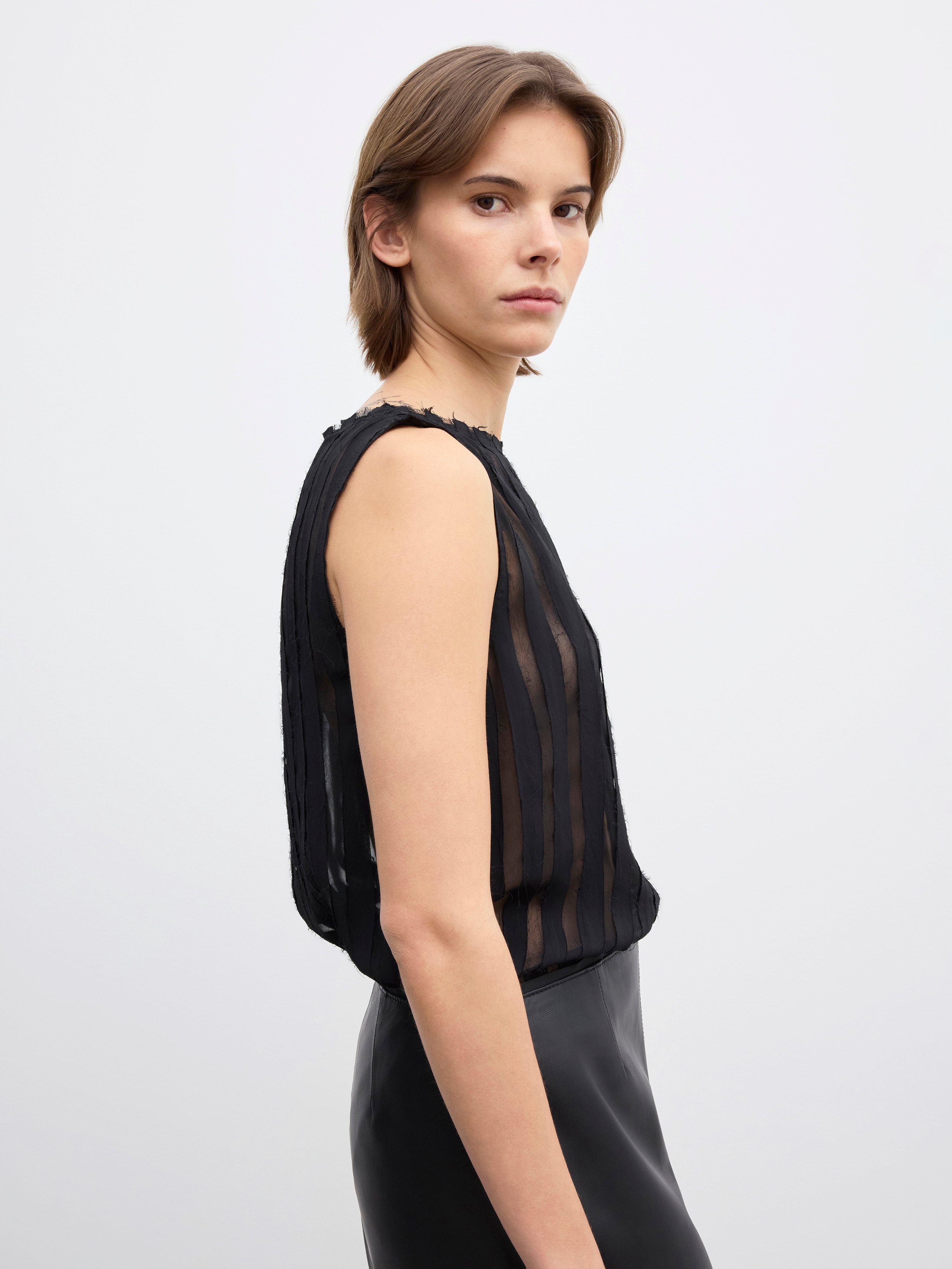 Stripe sheer top - 4