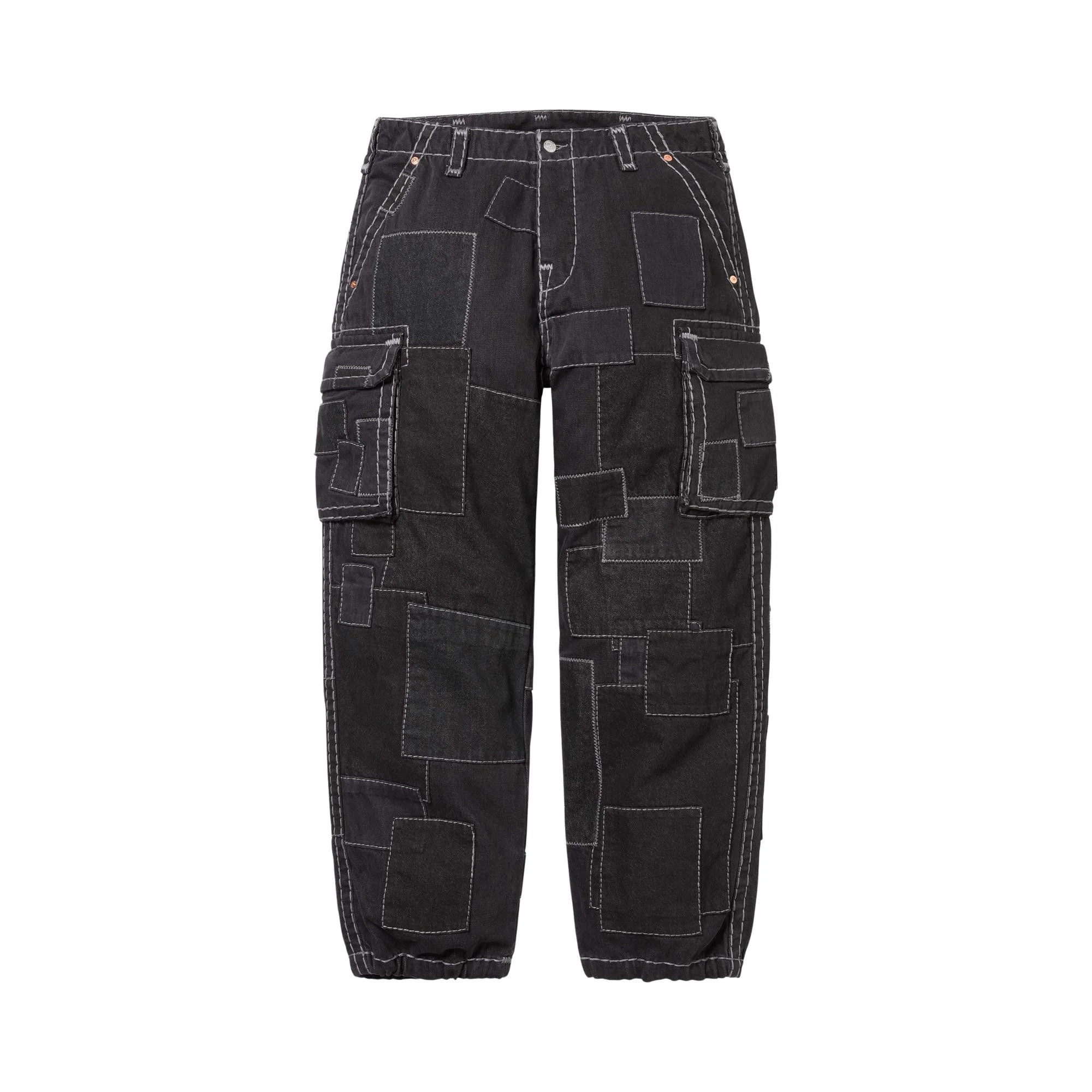 Supreme x True Religion Patchwork Cargo Pant 'Black' - 1