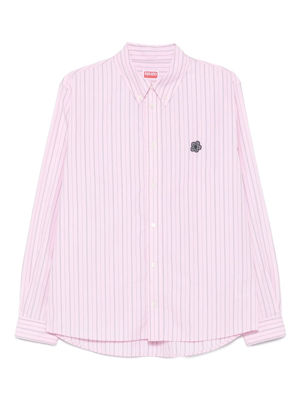 striped embroidered shirt - 1