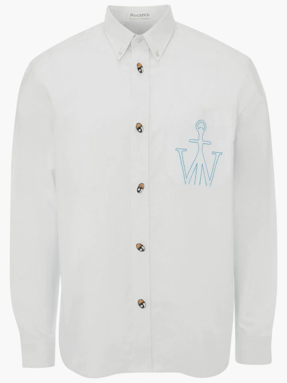 JW Anchor-embroidered shirt - 1