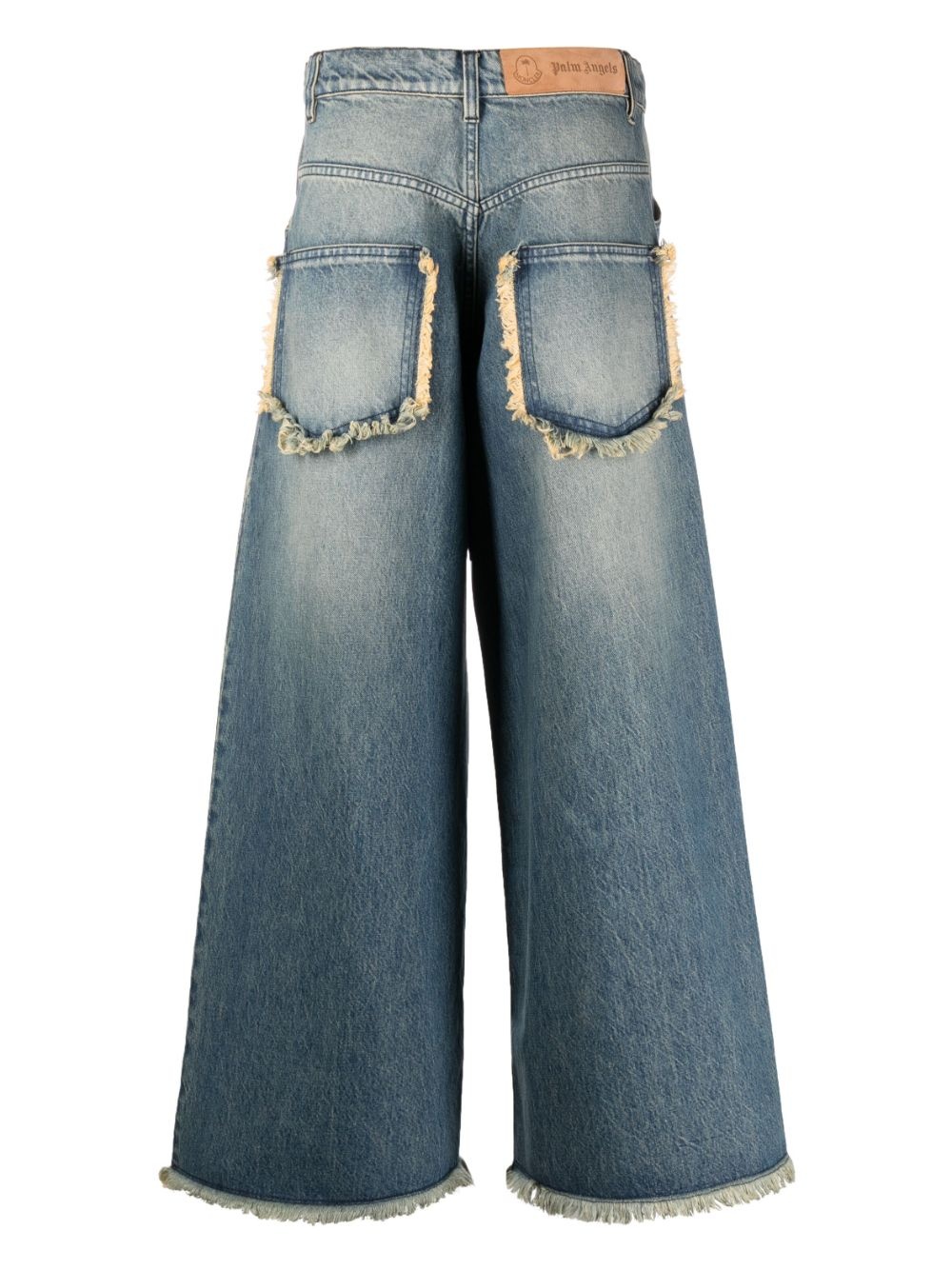 x Palm Angels raw-edge jeans - 2