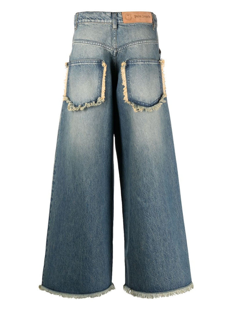 Palm Angels x Palm Angels raw-edge jeans outlook