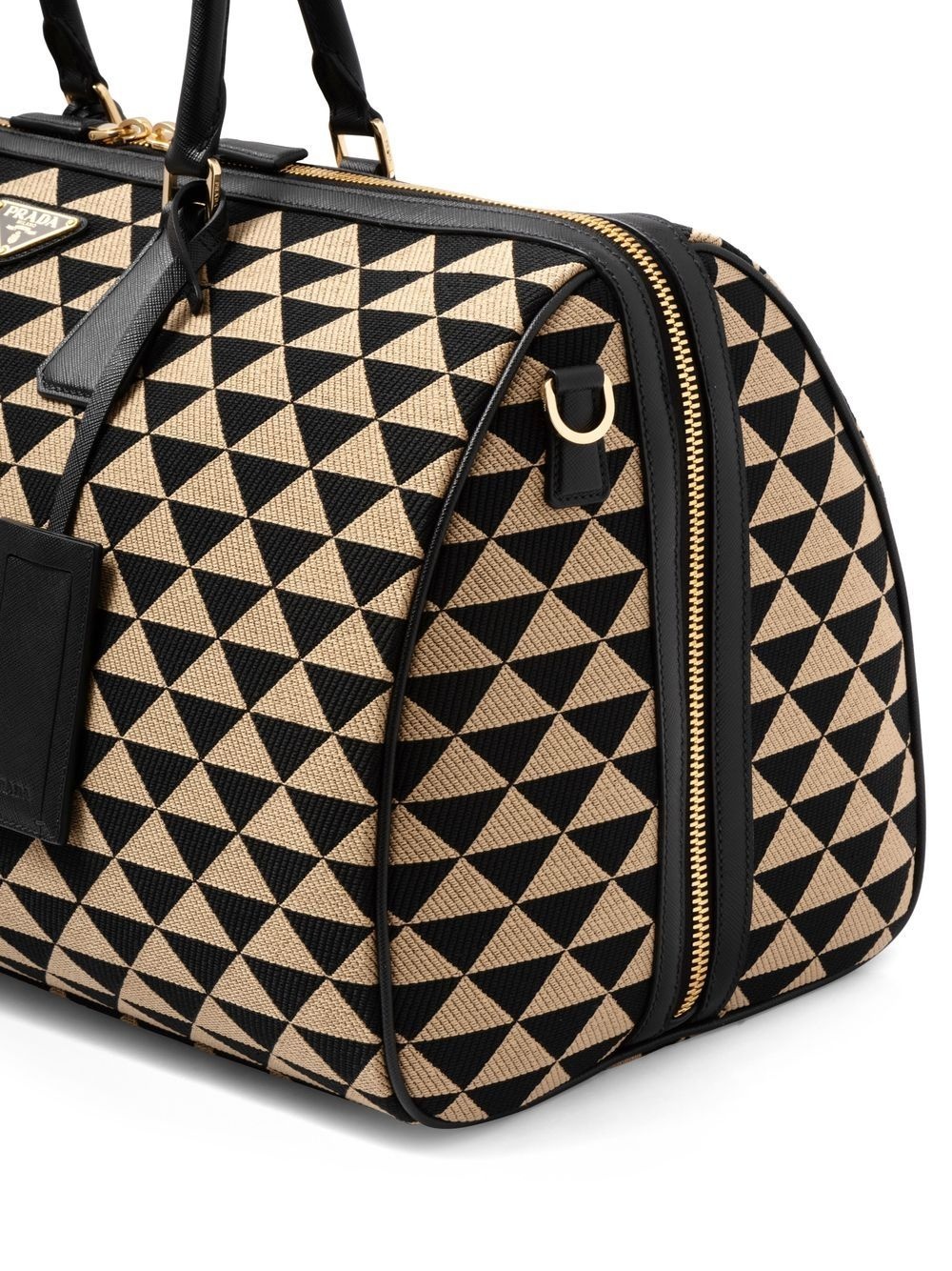 Symbole embroidered fabric travel bag - 4