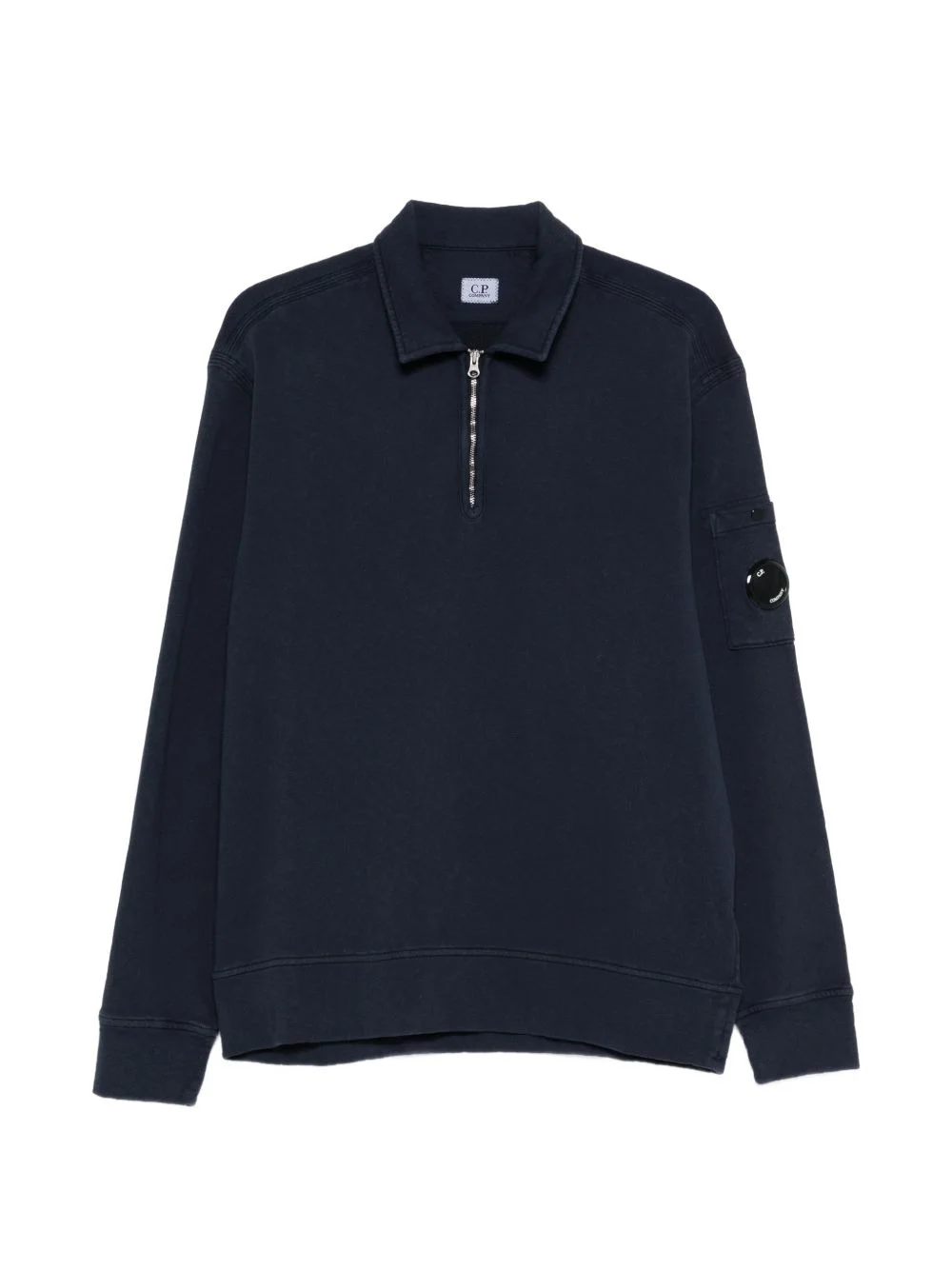 zip-fastening pocket sweatshirt - 1