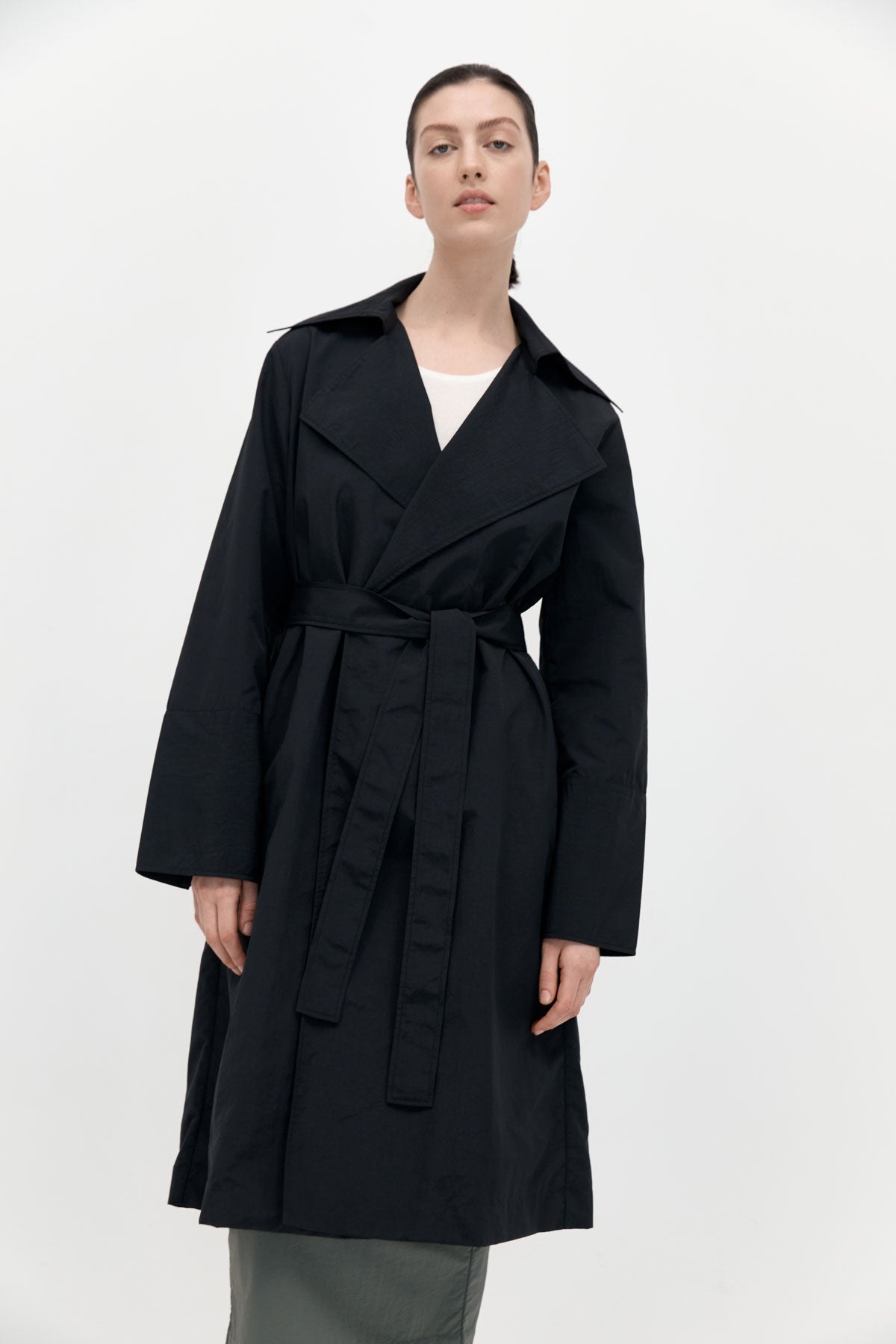 Summer Trench Coat - Black - 2