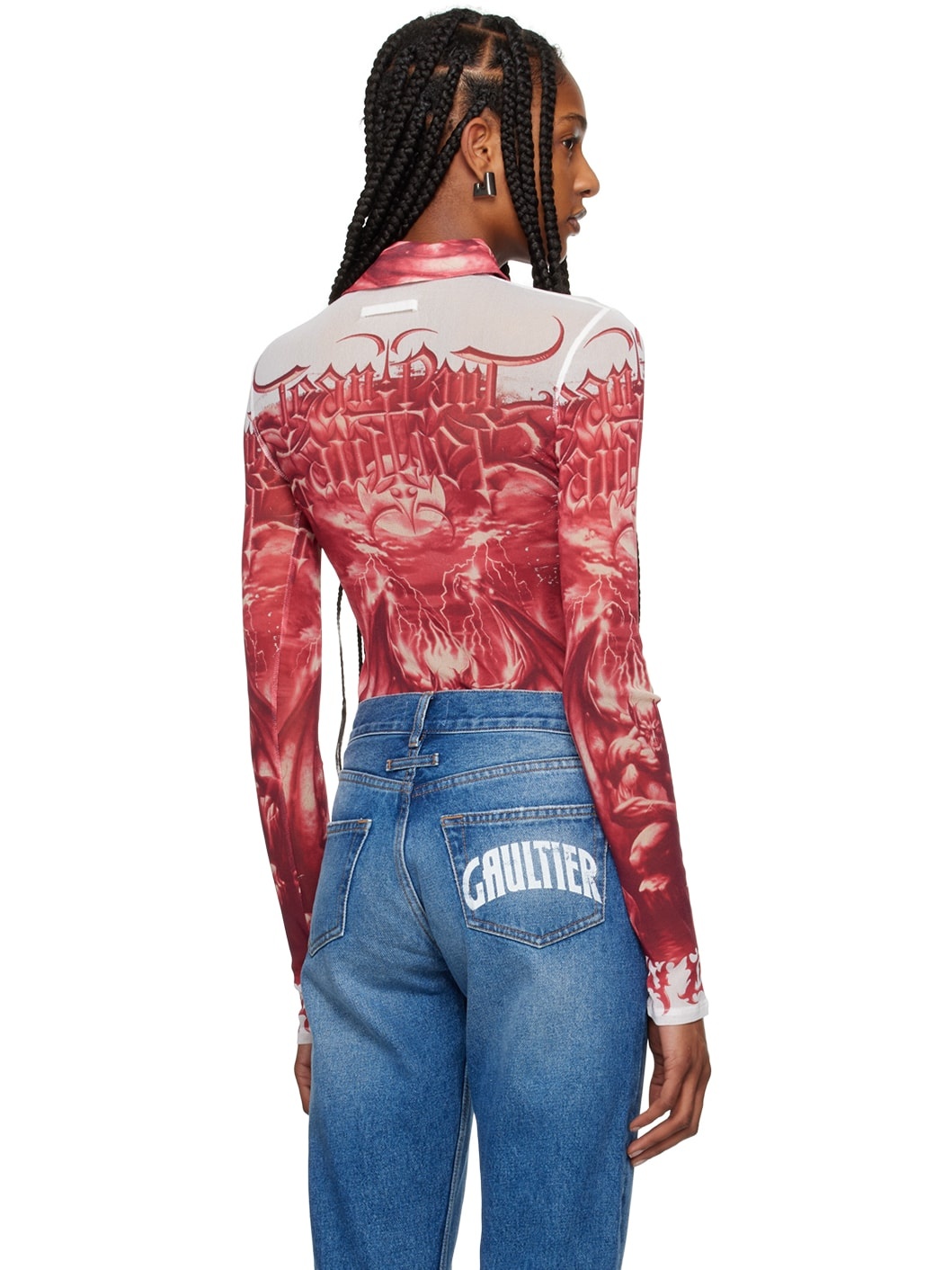 Red & White 'The Diablo' Shirt - 3