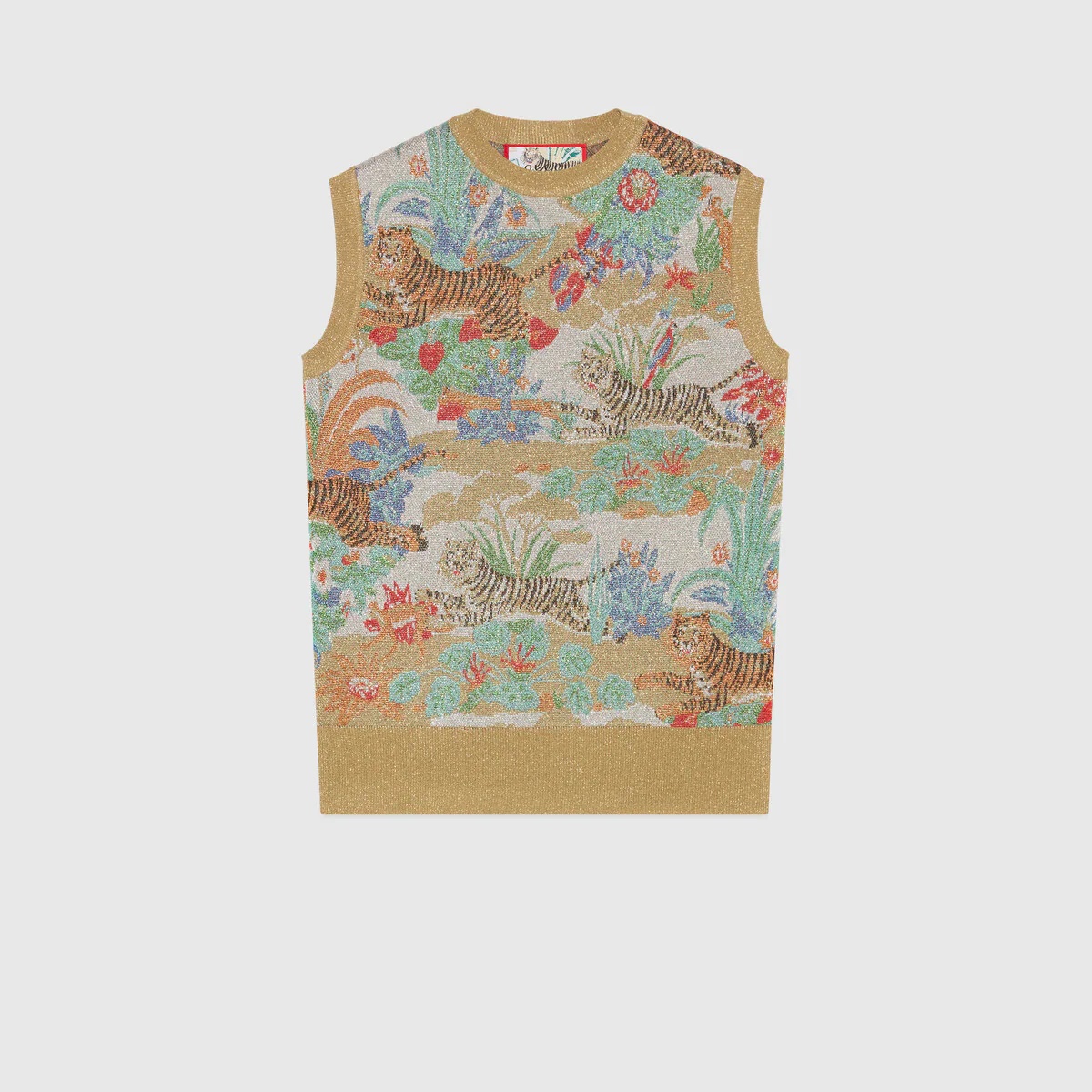 Gucci Tiger jacquard vest - 1