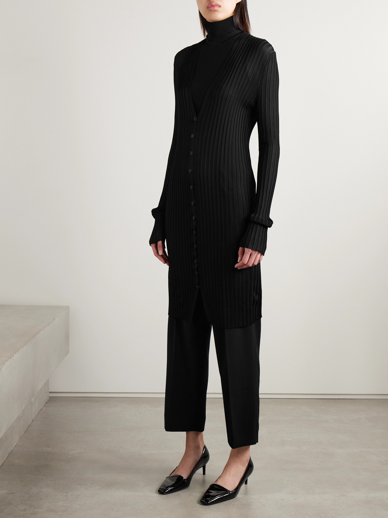 Ramon Ribbed-knit Cardigan - 4