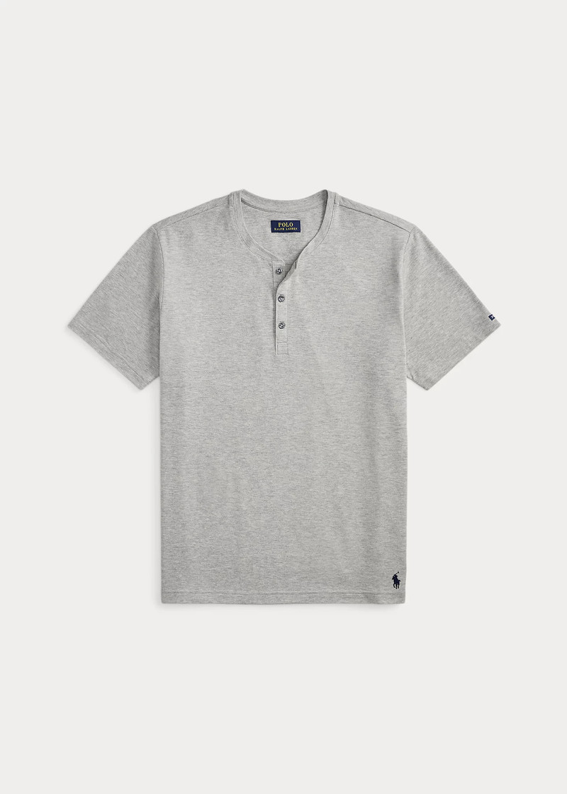 Featherweight Mesh Henley Sleep Shirt 1