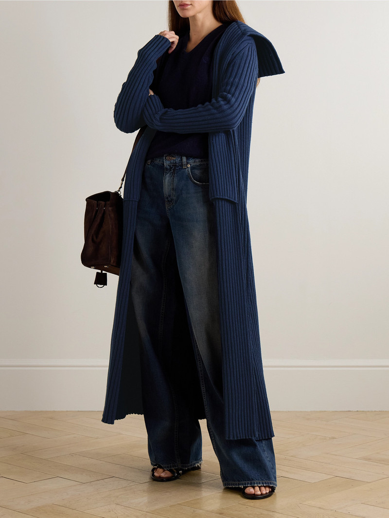 BALENCIAGA Ribbed-knit Robe outlook