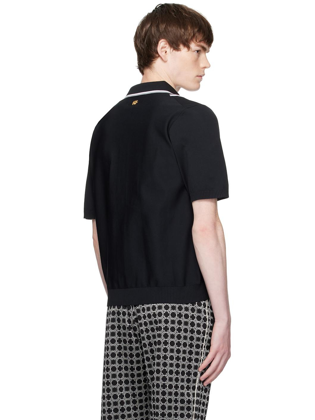 Black 'AMIRI' Script Stripe Shirt - 3