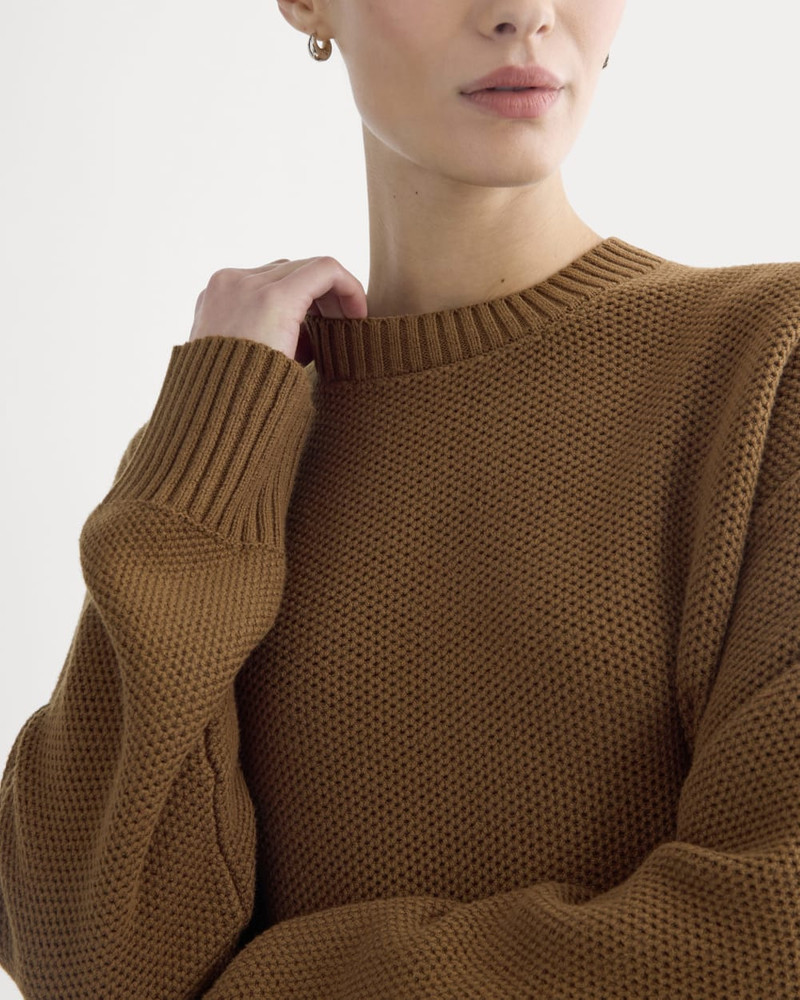 THE COTTON HONEYCOMB SQUARE CREW 4