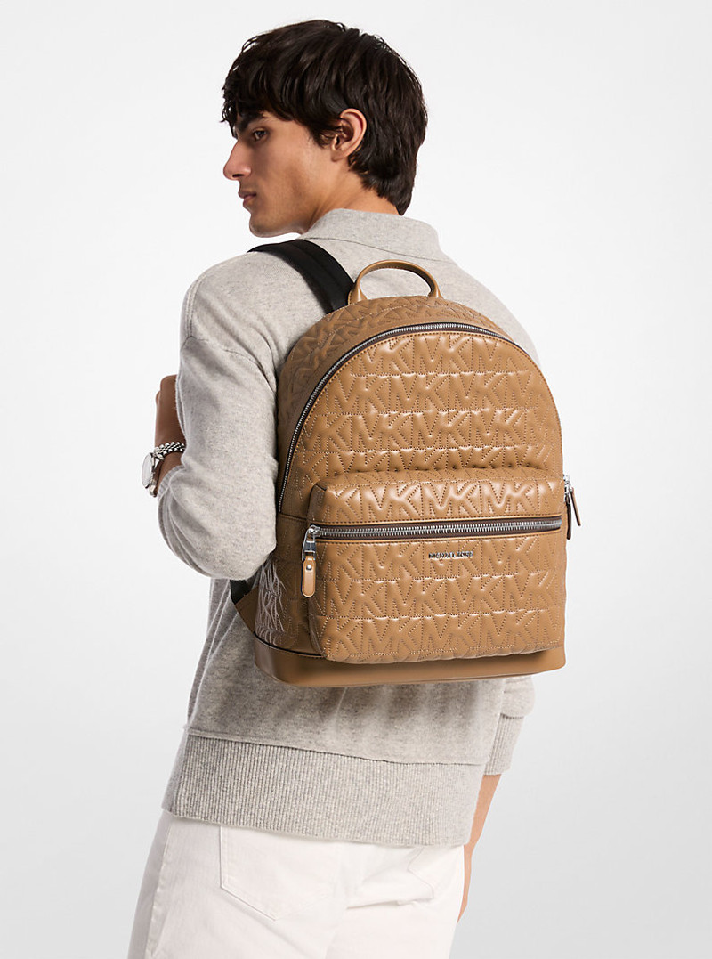 Hudson Medium Logo Embossed Dome Backpack 3
