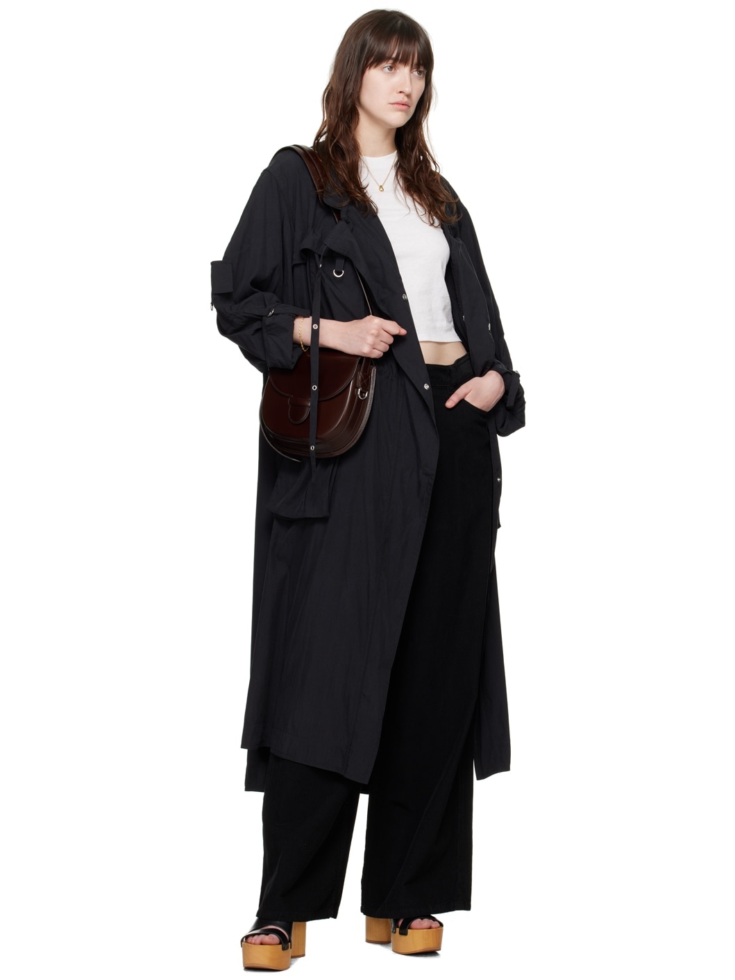 Black Garance Trench Coat - 4