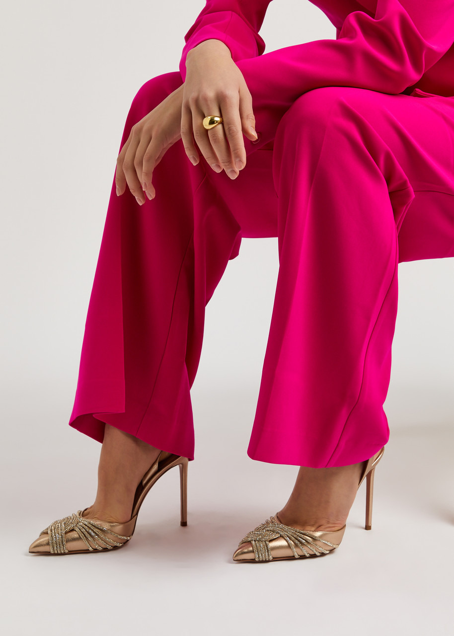 Gatsby 105 embellished leather slingback pumps - 5