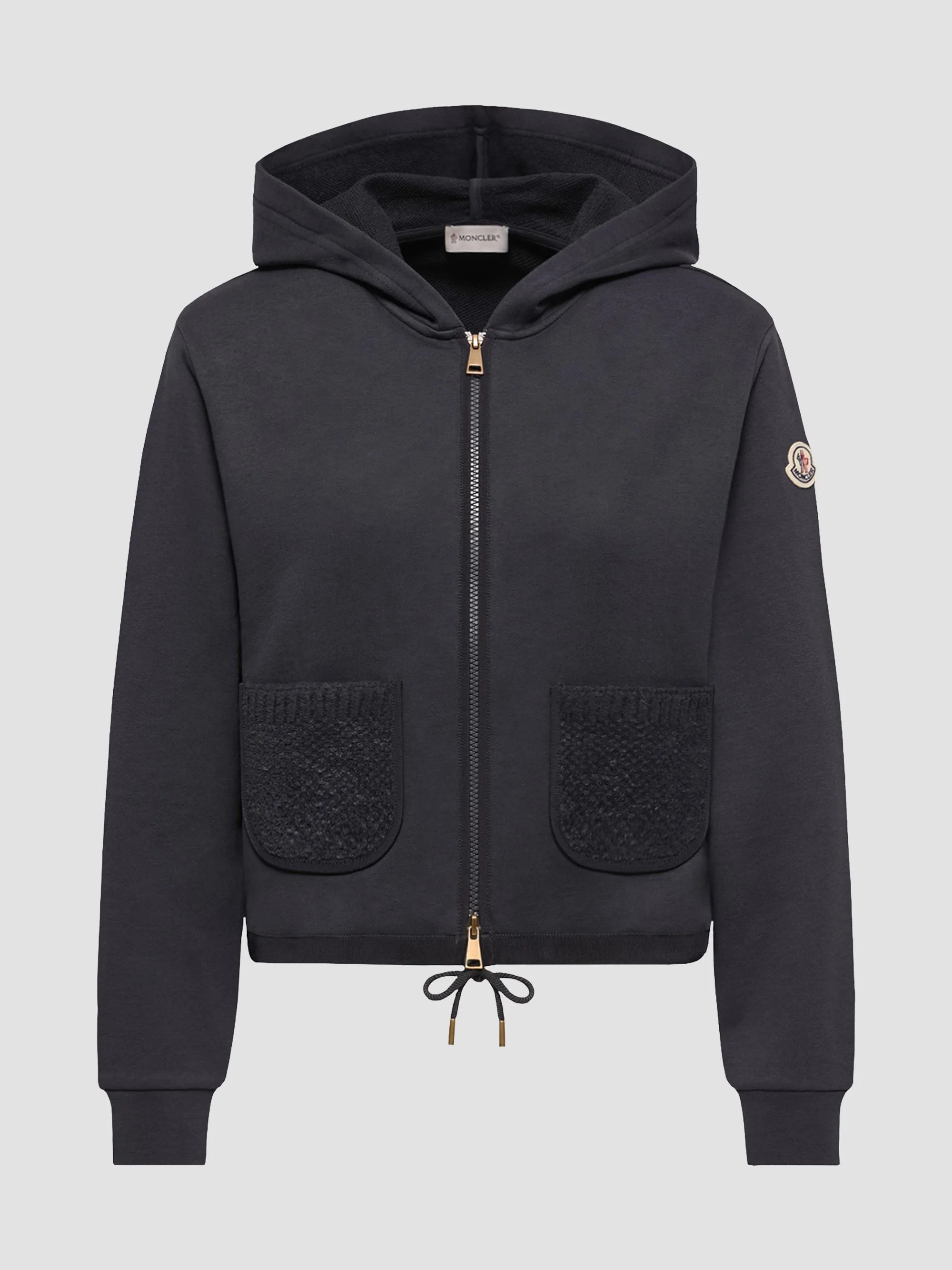 Women's Sweatshirt in Cotton Blend - Dark Blue - 1