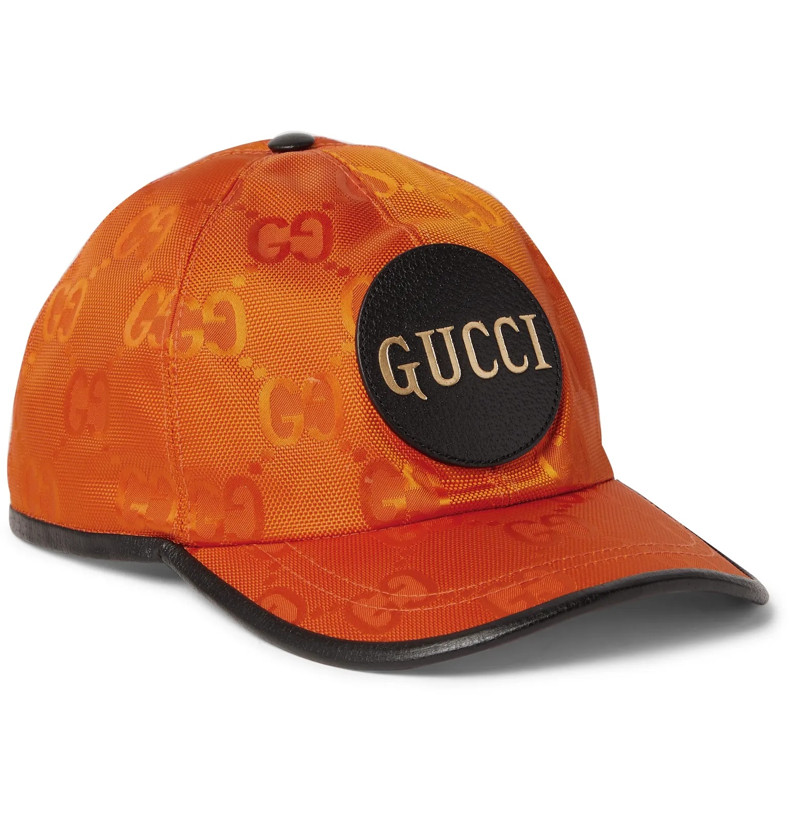 Leather-Trimmed Logo-Appliquéd Monogrammed ECONYL Baseball Cap - 1