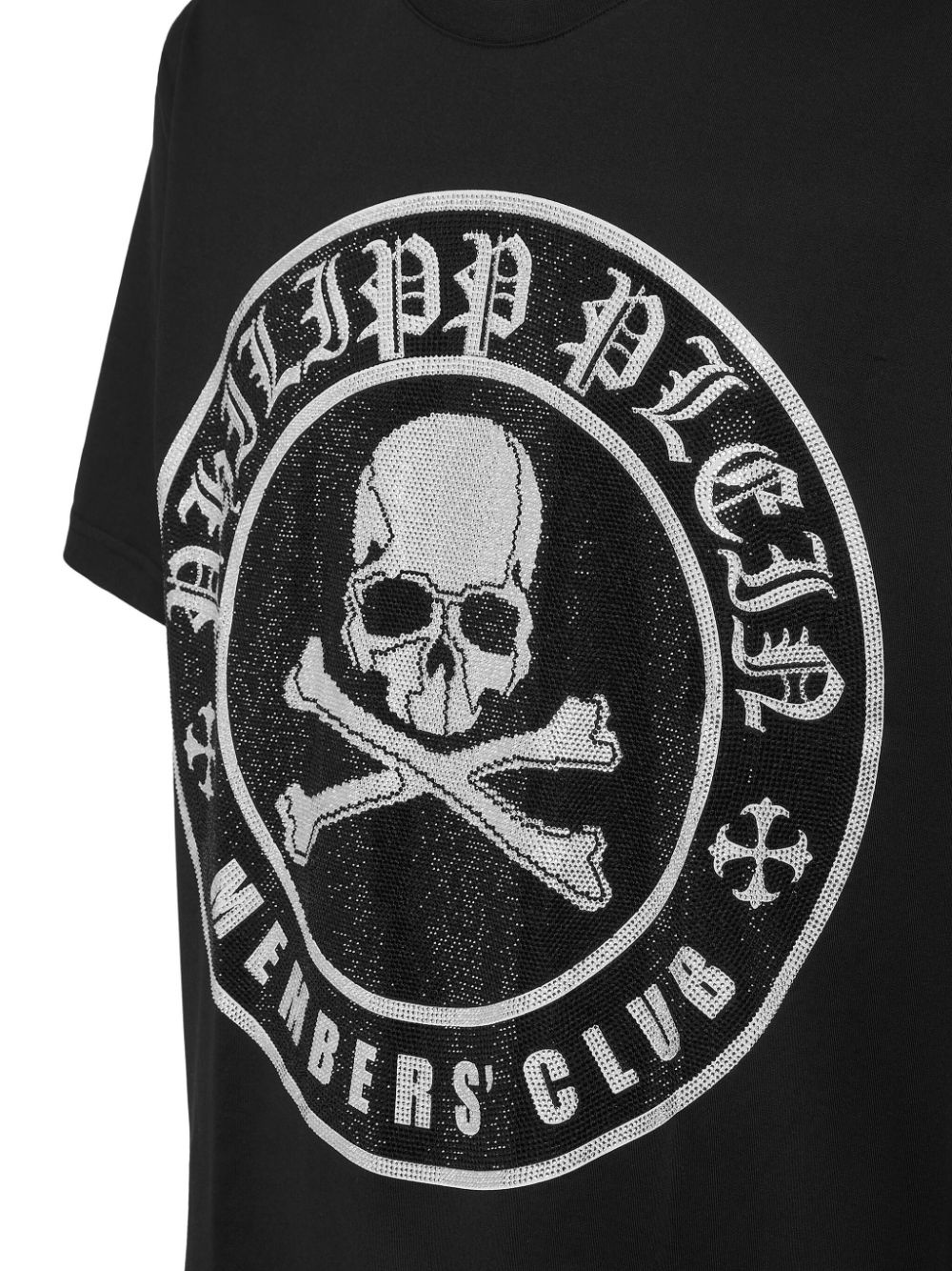 Skull&Bones-print crystal-embellished T-shirt - 2