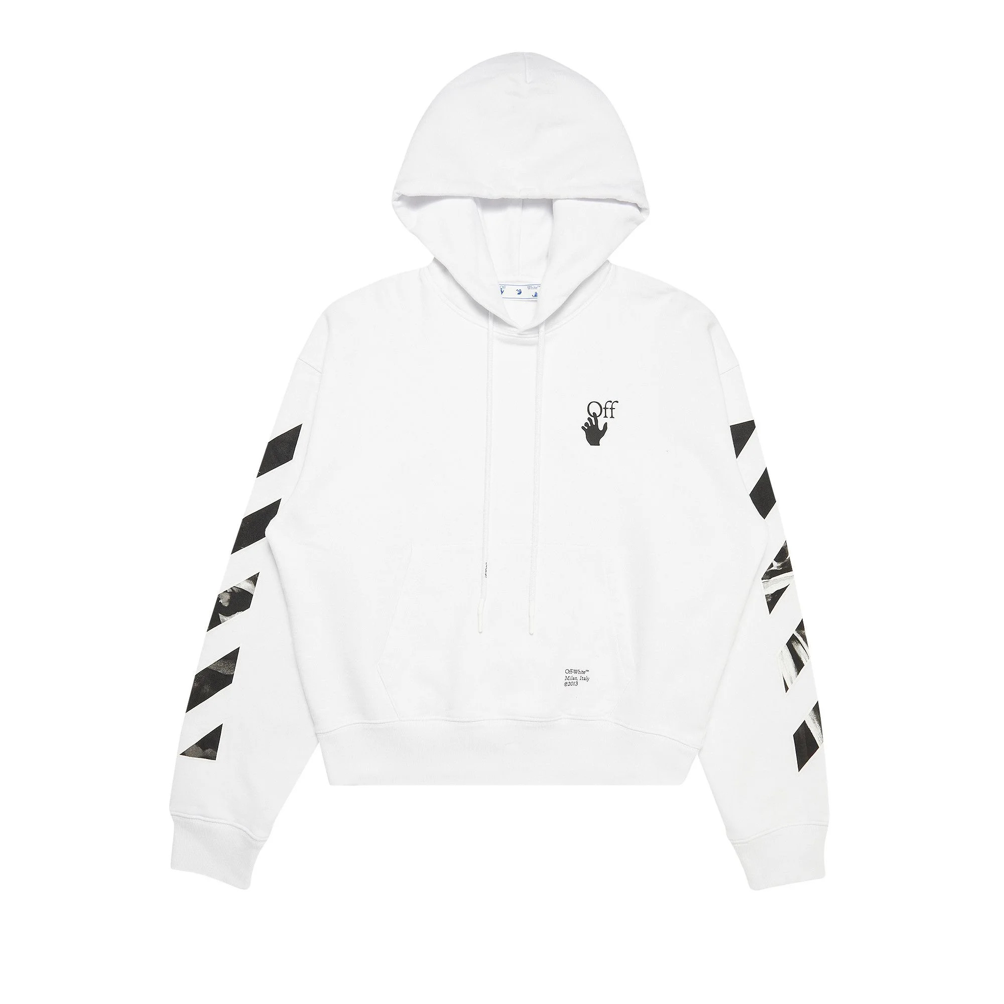 Off-White Carav Arrow Over Hoodie 'White/Black' - 1
