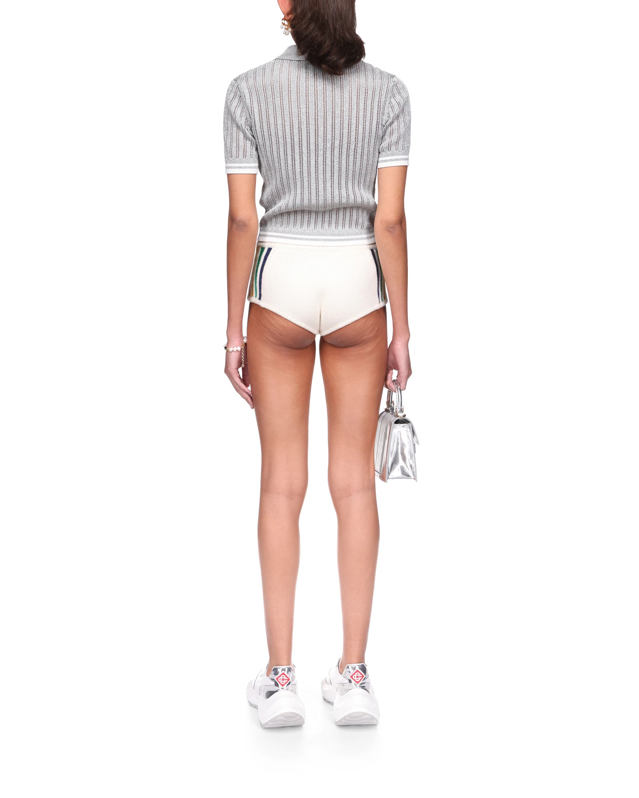 Silver Short Sleeve Polo Shirt - 4