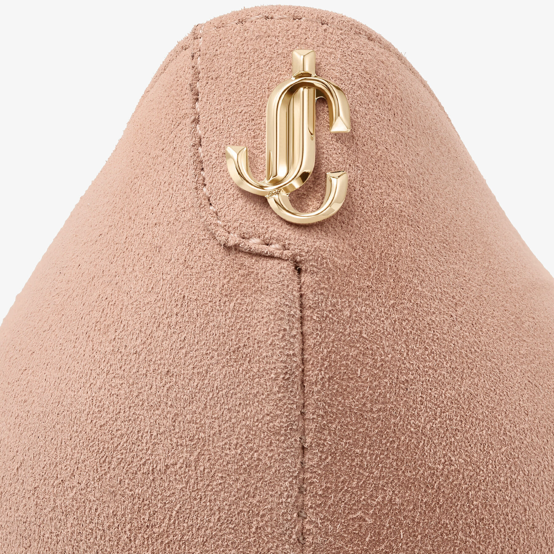 Love 65
Ballet Pink Suede Pointed Pumps with JC Emblem - 3